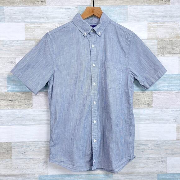 Vineyard Vines Slim Fit Murray Shirt Blue Striped Short Sleeve Mens Small - Picture 1 of 6